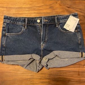 H&M Denim Shorts size 8 with tags.